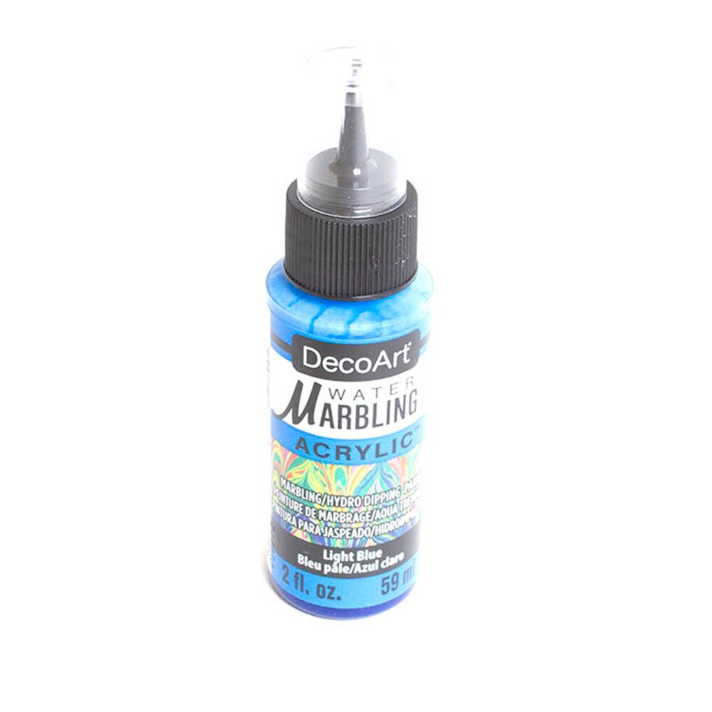 DecoArt, Paints, Art & School, Water Marbling, 2 ounce, 675003, Light Blue